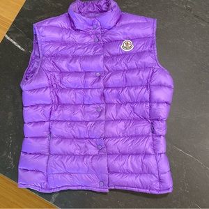 MONCLER lightweight down vest base layer.